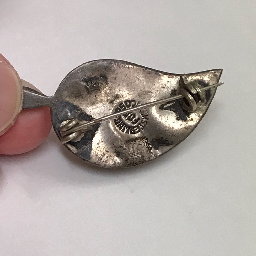 VTG Sterling Abalone Pin - Picture 4 of 7
